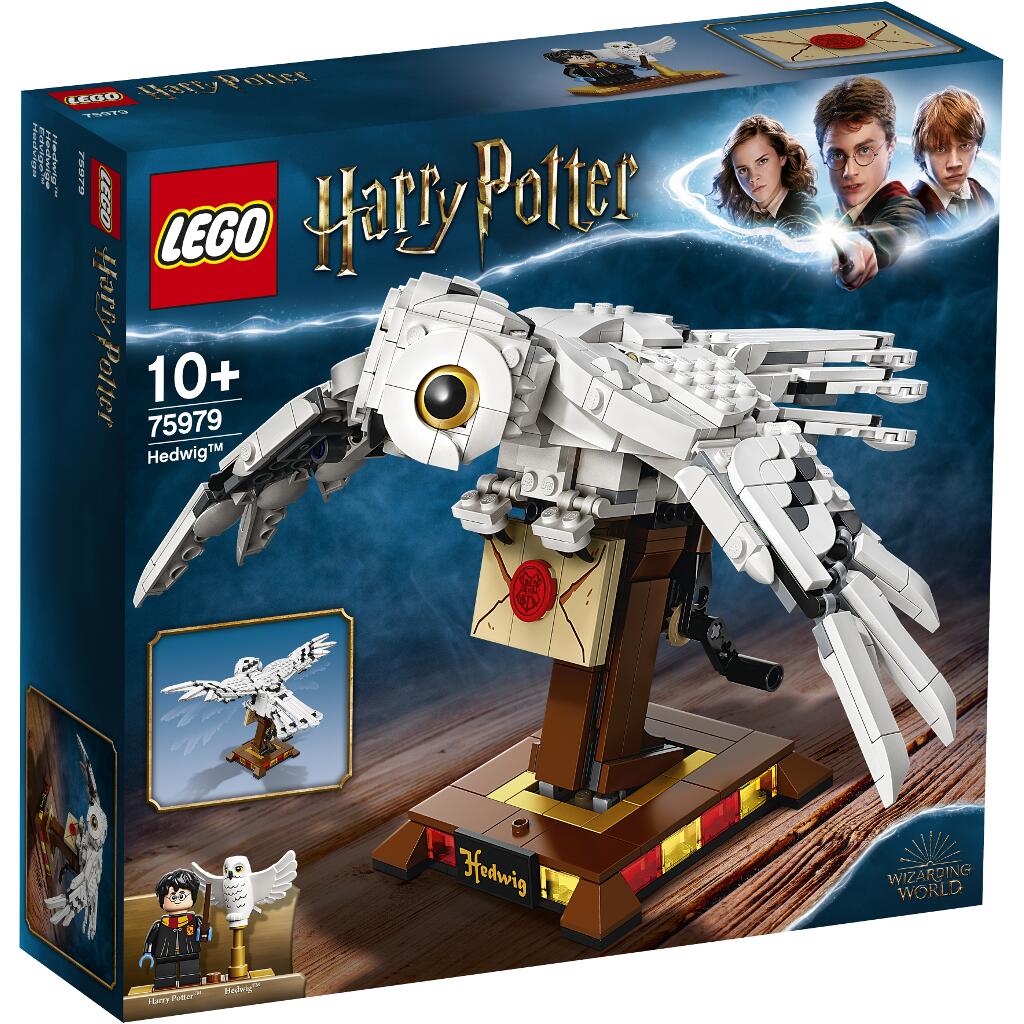 Lego Harry Potter Elves 1 Eule in weiß mit Aufdruck 