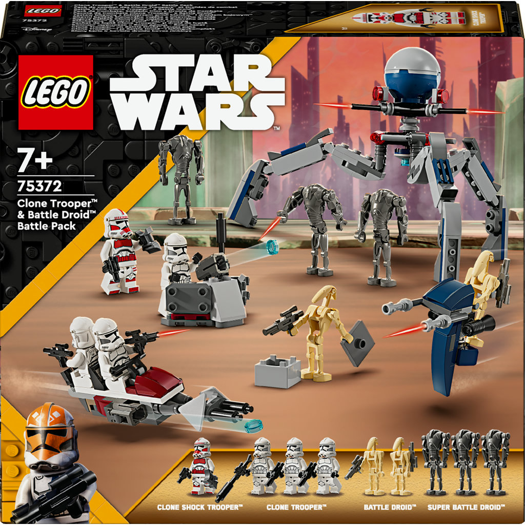 LEGO® Star Wars™ Clone Trooper™ & Battle Droid™ Battle Pack (75372)